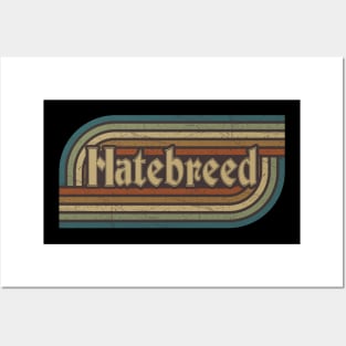 Hatebreed Vintage Stripes Posters and Art